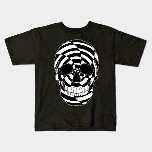 Two Tone Skull Kids T-Shirt by Nuletto